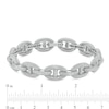 Thumbnail Image 4 of Men's 1 CT. T.W. Diamond Oval Chain Link Bracelet in Sterling Silver - 8.5&quot;