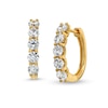 2 CT. T.W. Certified Lab-Created Diamond Five Stone Hoop Earrings In 14K Gold (F/SI2)