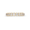 Thumbnail Image 3 of 1 CT. T.W. Diamond Scallop Edge Ten Stone Anniversary Band in 14K Gold