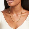 Thumbnail Image 2 of Textured 5.2mm Valantino Chain Necklace in Semi-Solid 14K Gold - 22&quot;