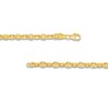 Thumbnail Image 3 of Textured 5.2mm Valantino Chain Necklace in Semi-Solid 14K Gold - 22&quot;