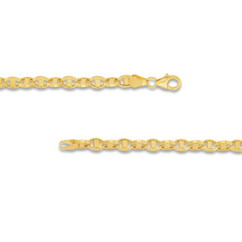 Main Image 3 of Textured 5.2mm Valantino Chain Necklace in Semi-Solid 14K Gold - 22&quot;