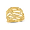 Thumbnail Image 1 of Layered Multi-Row Criss-Cros Ring in 10K Gold - Size 7