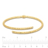 Thumbnail Image 3 of Diamond-Cut Open Wrap Hinged Bangle in Hollow 14K Gold - 7.25&quot;