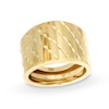 Thumbnail Image 1 of Grooved Multi-Row Band in 10K Gold - Size 7