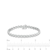 Thumbnail Image 4 of 1 CT. T.W. Diamond Circles Line Bracelet in 10K White Gold