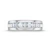 Thumbnail Image 3 of Men's Alternating 1 CT. T.W. Baguette-Cut Certified Lab-Created Diamond Band in 14K White Gold (F/VS2)