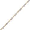 Thumbnail Image 0 of 1 CT. T.W. Diamond Bypass Swirl Link Bracelet in 10K Gold - 7.5"