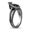 Thumbnail Image 2 of Enchanted Disney Villains Jafar Onyx and 1/8 CT. T.W. Diamond Snake Split Shank Ring in Black Sterling Silver - Size 7