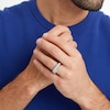 Thumbnail Image 1 of Men's 1 CT. T.W. Certified Lab-Created Diamond Squared Band in 14K White Gold (F/VS2)