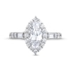 Thumbnail Image 4 of 1-3/4 CT. T.W. Marquise-Cut Certified Lab-Created Diamond Frame Engagement Ring in 14K White Gold (F/VS2)