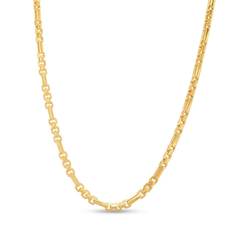 Main Image 1 of 3.0mm Box Chain Necklace in Semi-Solid 14K Gold - 22&quot;