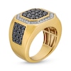 Thumbnail Image 3 of Men's 2 CT. T.W. Black and White Diamond Octagon-Top Ring in 10K Gold