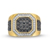 Thumbnail Image 4 of Men's 2 CT. T.W. Black and White Diamond Octagon-Top Ring in 10K Gold