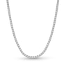 Thumbnail Image 1 of 3 CT. T.W. Diamond Miracle Riviera Tennis Necklace in 10K White Gold