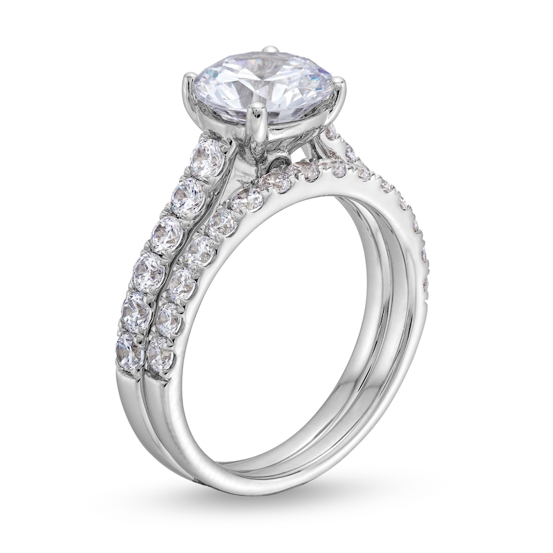 Main Image 3 of 3 CT. T.W. Certified Lab-Created Diamond Bridal Set in 14K White Gold (F/VS2)