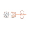 Thumbnail Image 2 of 1/2 CT. T.W. Diamond Solitaire Stud Earrings in 10K Rose Gold (J/I3)