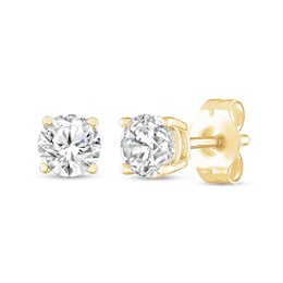 1/2 CT. T.W. Diamond Solitaire Stud Earrings in 10K Gold (J/I3)