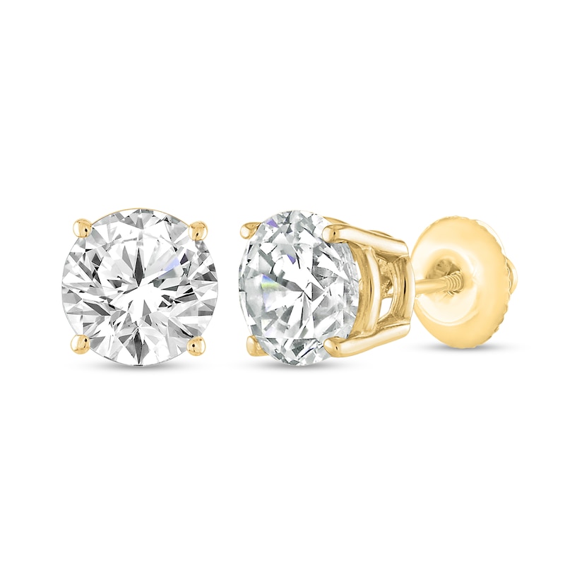 Main Image 1 of 1 CT. T.W. Diamond Solitaire Stud Earrings in 14K Gold (J/I3)