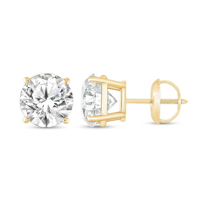 Main Image 2 of 1 CT. T.W. Diamond Solitaire Stud Earrings in 14K Gold (J/I3)