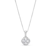 Thumbnail Image 0 of 1 CT. T.W. Cushion Multi Certified Lab-Created Diamond Pendant in 14K White Gold (F/SI2)