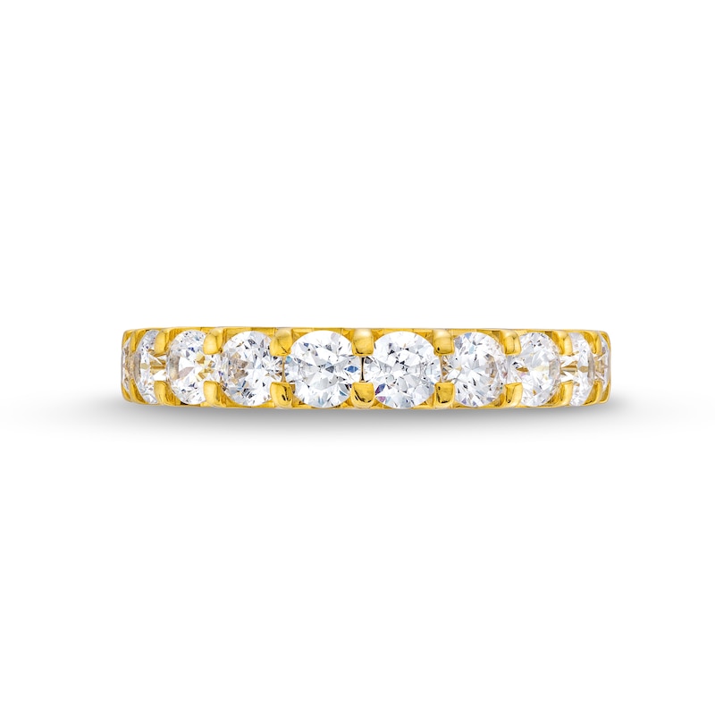 Main Image 4 of 1-1/2 CT. T.W. Diamond Ten Stone Anniversary Band in 10K Gold