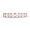 Thumbnail Image 4 of 1-1/2 CT. T.W. Diamond Ten Stone Anniversary Band in 10K Rose Gold