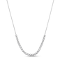 Thumbnail Image 1 of 1 CT. T.W. Diamond Graduated Necklace in 10K White Gold