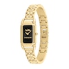 Thumbnail Image 1 of Ladies' Coach Cadie Crystal Accent Gold-Tone IP Bangle Watch with Rectangular Black Dial (Model: 14504250)