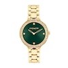 Thumbnail Image 1 of Ladies' Coach Chelsea Crystal Accent Gold-Tone IP Watch with Green Dial (Model: 14504251)