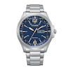 Thumbnail Image 1 of Men's Citizen Eco-Drive® Classic Watch with Blue Dial (Model: AW0110-58L)