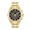 Thumbnail Image 0 of Men's Bulova Classic Gold-Tone Chronograph Watch with Black Dial (Model: 97A139)