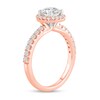 Thumbnail Image 2 of 1-1/2 CT. T.W. Certified Lab-Created Diamond Frame Engagement Ring in 14K Rose Gold (F/VS2)