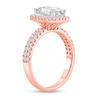 Thumbnail Image 2 of 2 CT. T.W. Emerald Certified Lab-Created Diamond Frame Engagement Ring in 14K Rose Gold (F/VS2)