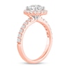 Thumbnail Image 2 of 2-1/4 CT. T.W. Certified Lab-Created Diamond Frame Engagement Ring in 14K Rose Gold (F/VS2)