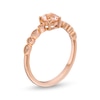 Thumbnail Image 2 of Morganite and Diamond Accent Art Deco Ring in 10K Rose Gold