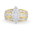 Thumbnail Image 4 of 1-1/2 CT. T.W. Marquise-Shaped Multi-Diamond Engagement Ring in 10K Gold