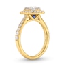 Thumbnail Image 3 of Vera Wang Love Collection 1-1/3 CT. T.W. Emerald-Cut Diamond Double Frame Engagement Ring in 14K Gold