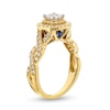 Thumbnail Image 3 of Vera Wang Love Collection 1 CT. T.W. Princess-Cut Diamond Cushion Frame Engagement Ring in 14K Gold (I/SI2)