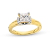 Thumbnail Image 1 of Vera Wang Love Collection 1-1/8 CT. T.W. Princess-Cut Diamond Collar Engagement Ring in 14K Gold (I/SI2)