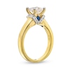 Thumbnail Image 3 of Vera Wang Love Collection 1-1/8 CT. T.W. Princess-Cut Diamond Collar Engagement Ring in 14K Gold (I/SI2)