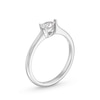 Thumbnail Image 3 of 1/4 CT. Pear-Shaped Diamond Sideways Solitaire Engagement Ring in 14K White Gold (I/I1)