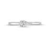 Thumbnail Image 4 of 1/4 CT. Pear-Shaped Diamond Sideways Solitaire Engagement Ring in 14K White Gold (I/I1)