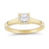 Thumbnail Image 0 of 1/2 CT. T.W. Princess-Cut Diamond Square Frame Engagement Ring in 14K Gold