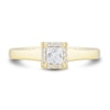 Thumbnail Image 2 of 1/2 CT. T.W. Princess-Cut Diamond Square Frame Engagement Ring in 14K Gold