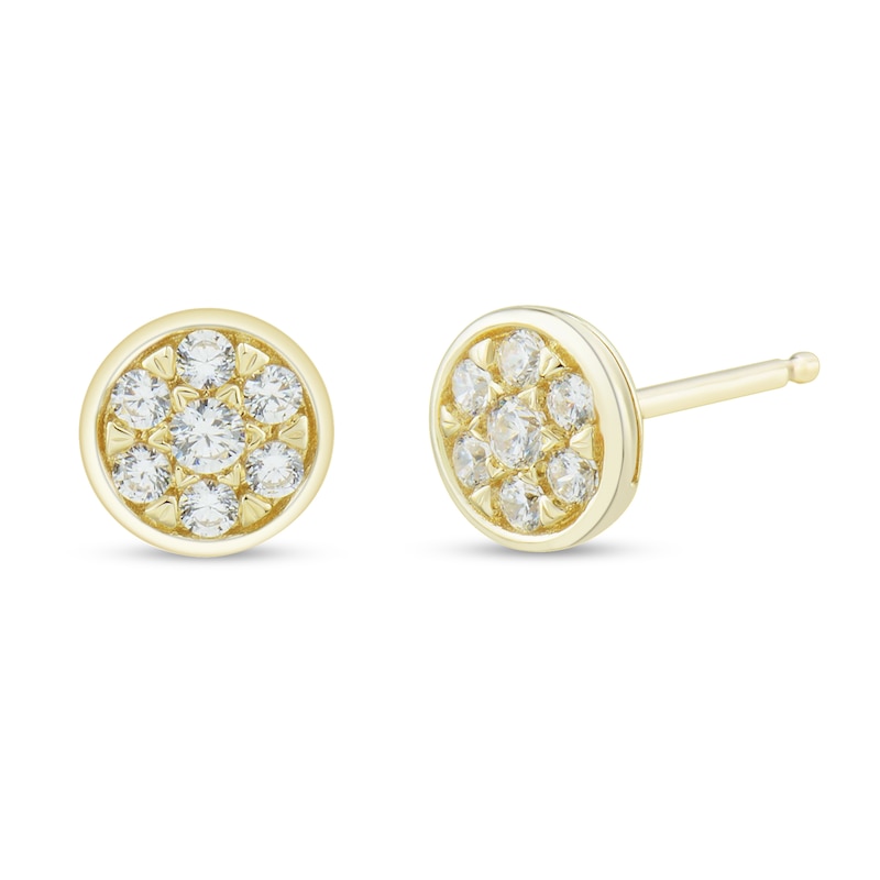 Main Image 1 of 1/6 CT. T.W. Multi-Diamond Stud Earrings in 10K Gold