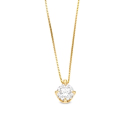 1/2 CT. Certified Lab-Created Diamond Solitaire Pendant in 14K Gold (F/SI2)