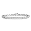 Thumbnail Image 2 of 4 CT. T.W. Certified Lab-Created Diamond Tennis Bracelet in 10K White Gold (I/SI2)