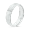 Thumbnail Image 3 of Men's 6.0mm Engravable Brushed Satin Band in 14K White Gold (1 Line)