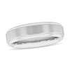 Thumbnail Image 0 of Men's 6.0mm Stepped Wedding Band in White Tungsten